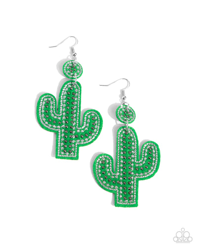 Cactus Cameo- Green