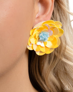 Floating Florals- Yellow