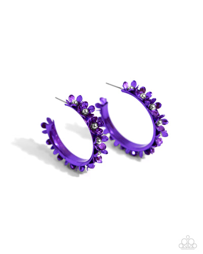 Fashionable Flower Crown- Purple