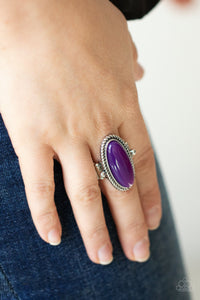 Oval Oasis- Purple