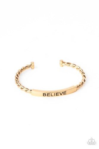 Keep Calm And Believe- Gold