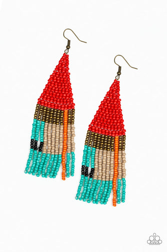 Beaded Boho- Red